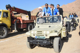 بازدید محمد جواد کولیوند، استاندار سمنان، حجت الاسلام و المسلمین مرتضی مطیعی، نماینده ولی فقیه در استان و امام جمعه سمنان از  از مانور تمام عیار مدیریت مخاطرات طبیعی در سمنان