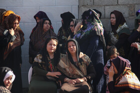 مراسم تشییع پیکر صابر کاظمی در شهرستان آق‌قلا استان گلستان