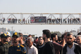 مراسم تشییع پیکر صابر کاظمی در شهرستان آق‌قلا استان گلستان