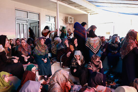 مراسم تشییع پیکر صابر کاظمی در شهرستان آق‌قلا استان گلستان