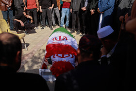 مراسم تشییع پیکر صابر کاظمی در شهرستان آق‌قلا استان گلستان