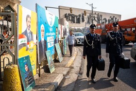 بغداد پایتخت عراق زیر سایه تبلیغات انتخاباتی