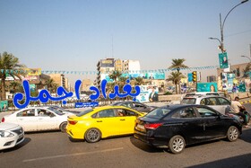 بغداد پایتخت عراق زیر سایه تبلیغات انتخاباتی