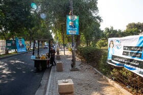 بغداد پایتخت عراق زیر سایه تبلیغات انتخاباتی