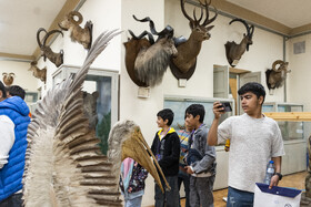 بازدید آزمون‌دهندگان به همراه خانواده‌هایشان از موزه جانورشناسی دانشکده کشاورزی و منابع طبیعی دانشگاه تهران