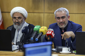 نصرالله پژمان‌فر، نماینده مردم مشهد در مجلس شورای اسلامی و سید علی مدنی زاده، وزیر امور اقتصادی و دارایی در یکصد و سی و هشتمین جلسه شورای گفت و گوی دولت و بخش خصوصی استان خراسان رضوی