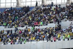 حایگاه بانوان تماشاگر در دیدار هفته دهم لیگ‌برتر فوتبال ایران؛ فجر سپاسی - مس رفسنجان