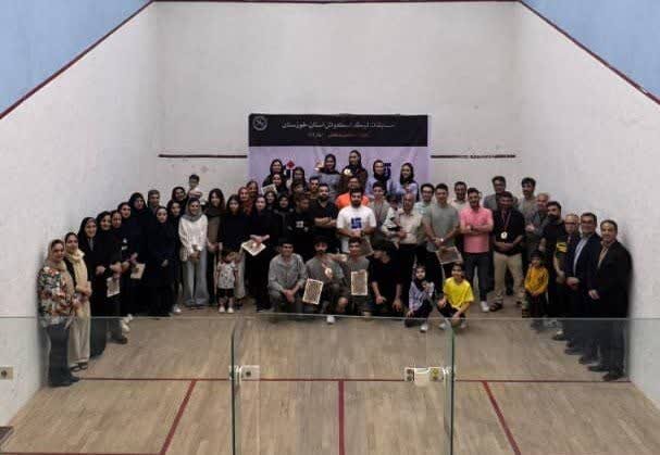 معرفی قهرمانان لیگ اسکواش خوزستان