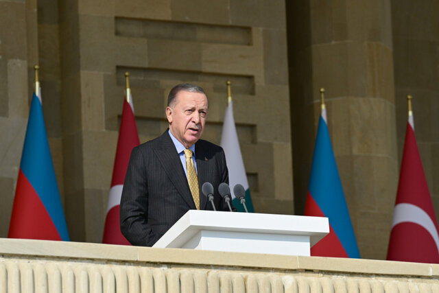 اردوغان: پیروزی باکو در قره‌باغ موازنه ژئوپلتیک اروپا و آسیا را تغییر داد