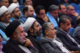 حجت‌الاسلام مصطفی رستمی، رئیس نهاد نمایندگی مقام معظم رهبری در دانشگاه‌ها در اختتامیه سی‌ونهمین جشنواره قرآن و عترت دانشجویان کشور - اصفهان