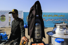 نمایشگاه دستاوردهای طرح برخورد با خودروهای شوتی و طرح «اقتدار ۷» - کرمان