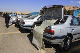 نمایشگاه دستاوردهای طرح برخورد با خودروهای شوتی و طرح «اقتدار ۷» - کرمان