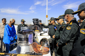 بازدید سردار"جلیل موقوفه‌ئی"، فرمانده انتظامی استان از نمایشگاه دستاوردهای طرح برخورد با خودروهای شوتی و طرح «اقتدار ۷» - کرمان