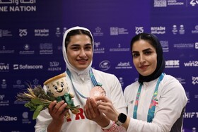 پرچمدار ایران به برنز رسید/ بربط اولین مدال‌آور ایران در ریاض