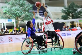 شکست تیم بسکتبال با ویلچر بانوان ایران برابر کامبوج