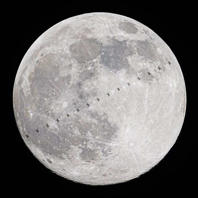 وقتی ساکنان فضا و زمین از یکدیگر عکس میگیرند