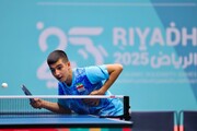 برد نابغه پینگ‌پنگ‌ ایران در گام اول اسمش سوئد
