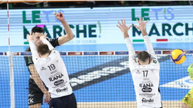 صدرنشینی یاران «پوریا» در لیگ والیبال ایتالیا/ نیکولوف ۱۰۰ امتیازی شد