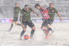 ویدیو/ فینال تمام‌برفی لیگ برتر فوتبال کانادا