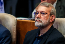 علی لاریجانی، دبیر شورای عالی امنیت ملی در اختتامیه همایش «ما و غرب »