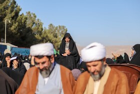 اقامه نماز طلب باران توسط مردم بجنورد