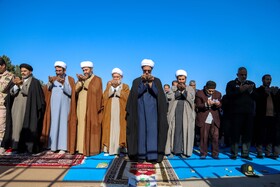 اقامه نماز طلب باران توسط نماینده ولی فقیه حجت الاسلام رضا نوری