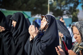 اقامه نماز طلب باران توسط مردم بجنورد