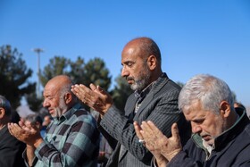 اقامه نماز طلب باران توسط مردم بجنورد