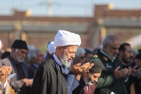 اقامه نماز طلب باران توسط نماینده ولی فقیه حجت الاسلام رضا نوری