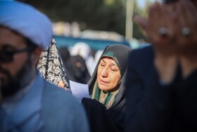 اقامه نماز طلب باران توسط مردم بجنورد