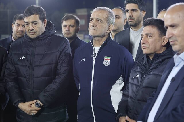 در تمرین تیم ملی فوتبال با حضور پزشکیان چه گذشت