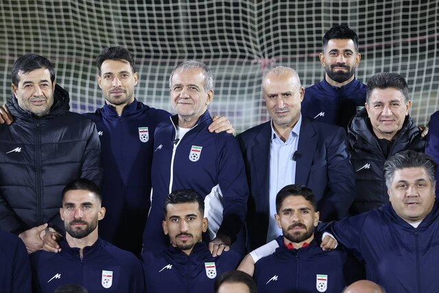 در تمرین تیم ملی فوتبال با حضور پزشکیان چه گذشت