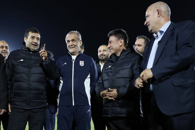 در تمرین تیم ملی فوتبال با حضور پزشکیان چه گذشت