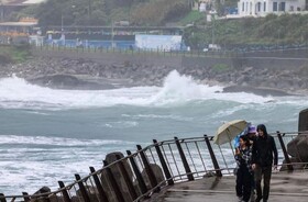 طوفان و سیل شدید در تایوان و تخلیه بیش از ۸۰۰۰ نفر