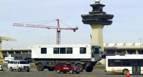 سانحه در محوطه فرودگاهی در نزدیکی «واشنگتن دی‌سی»