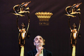 همایون ارشادی در بیست و یکمین جشن خانه سینما ـ سال 1398