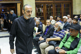 همایون ارشادی در مراسم ختم داریوش اسدزاده ـ سال 1398