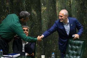 سیدحمید پورمحمدی، رئیس سازمان برنامه و بودجه در صحن علنی مجلس - ۲۰ آبان