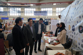 بازدید حسام رسولی رئیس جهاددانشگاهی استان اردبیل از نمایشگاه توانمندی بانوان و کسب و کارهای خانگی استان اردبیل(روایت روشنایی)