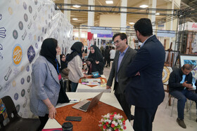 بازدید حسام رسولی رئیس جهاددانشگاهی استان اردبیل از نمایشگاه توانمندی بانوان و کسب و کارهای خانگی استان اردبیل(روایت روشنایی)