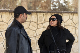 لیلا اوتادی و مصطفی زمانی در تشییع پیکر «همایون ارشادی»