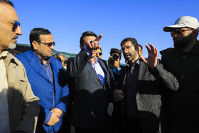 محمدعلی طالبی، استاندار در مراسم  پایان عملیات لوله‌گذاری طرح انتقال آب به شهرهای شمالی استان کرمان