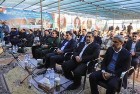 مراسم  پایان عملیات لوله‌گذاری طرح انتقال آب به شهرهای شمالی استان کرمان