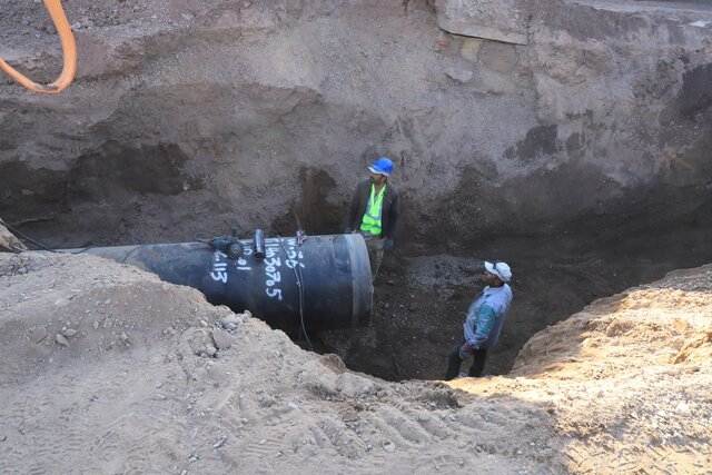 پایان عملیات لوله‌گذاری طرح انتقال آب به شهرهای شمالی استان کرمان