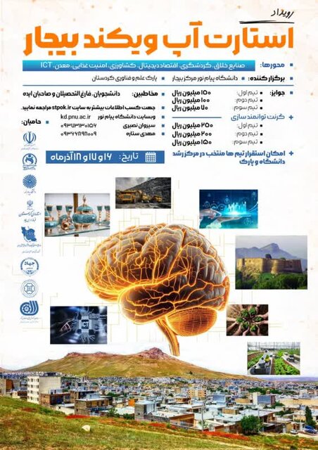 برگزاری رویداد شناسایی و حمایت از ایده‌های نو در بیجار