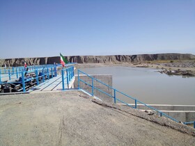 بهره‌برداری از سد انحرافی نجف‌آباد جیرفت با حضور وزیر نیرو