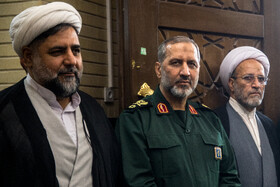 سردار سید مجید موسوی، فرمانده هوا و فضا سپاه  در مراسم گرامیداشت شهدای نیروی هوافضای سپاه