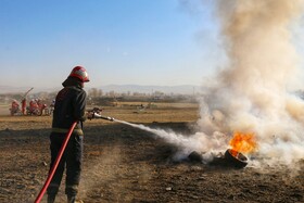 مانور تمام عیار مخاطرات طبیعی استان همدان