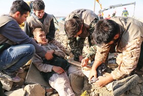 مانور تمام عیار مخاطرات طبیعی استان همدان