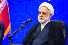 حجت الاسلام و المسلمین غلامحسین محسنی اژه‌ای رئیس قوه قضائیه در شورای اداری استان قم با حضور رییس قوه قضاییه